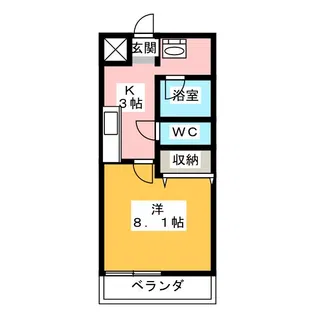 メイプル陶郷【1階】の間取り