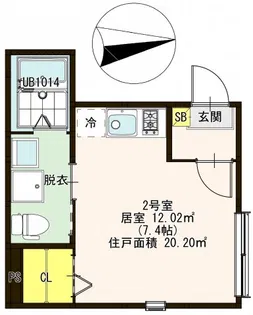 yet六町【1階】の間取り
