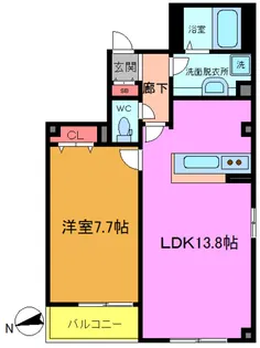 コンフォーティア【4階】の間取り