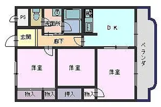 ウェルカム21【3階】の間取り