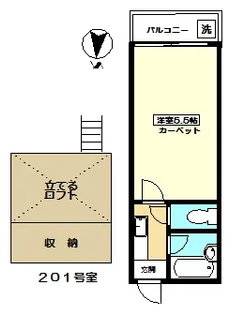 ホワイトパレス パンジー【2階】の間取り