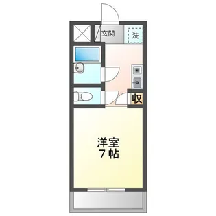 1Kの間取り画像