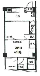 モーゼルビル【4階】の間取り