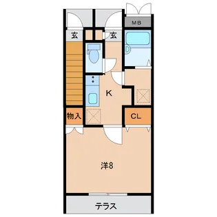 カーサミア【1階】の間取り