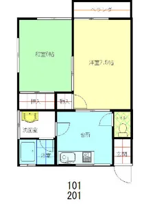 ユウボーハウス【2階】の間取り