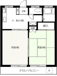 寿荘【2階】の間取り