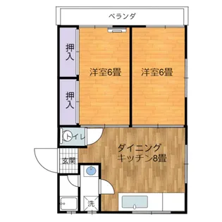 第6kanao BLD【2階】の間取り
