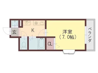 プリモスタジオ【7階】の間取り