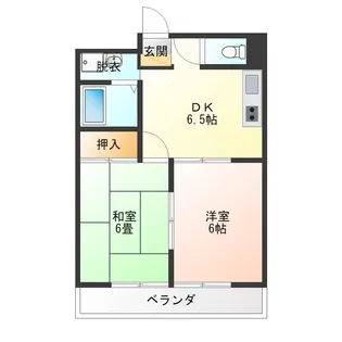 メゾンパークサイド【2階】の間取り