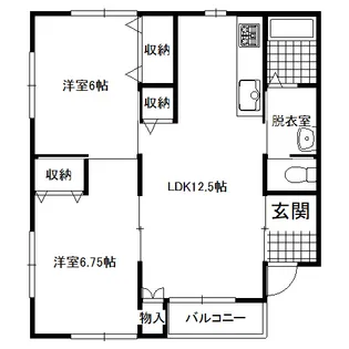 サニーサイド【2階】の間取り