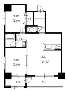 メゾン・ド・一光【8階】の間取り