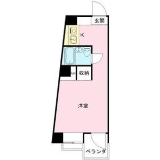 1Kの間取り画像