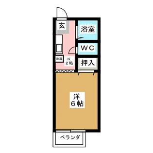 サンシティー井上II【2階】の間取り