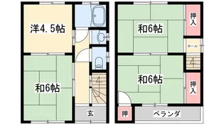 兵庫県姫路市鷹匠町【一戸建】の間取り