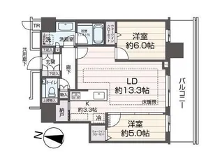 ONE札幌ステーションタワー【32階】の間取り