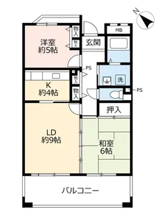 URアーバンラフレ星ヶ丘【3階】の間取り
