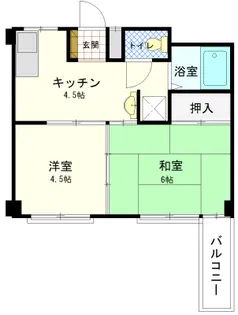 奥田マンション【1階】の間取り