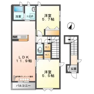 ジェネレーション21 C棟【2階】の間取り
