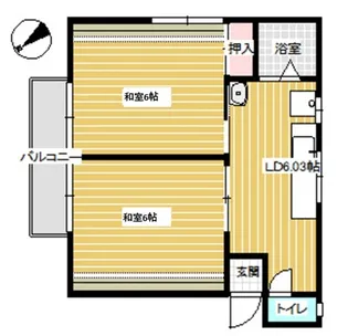 新潟県新潟市秋葉区結【アパート】の間取り