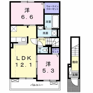 『カーサ・アウルムII』【2階】の間取り