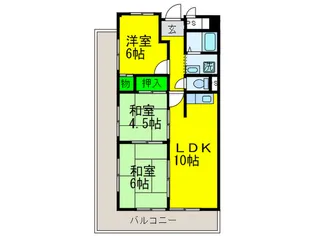 メゾン平野パートI【11階】の間取り