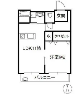 プチメゾン石井III【2階】の間取り