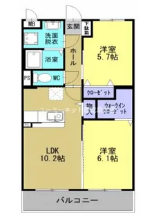 SHINE CASA【1階】の間取り