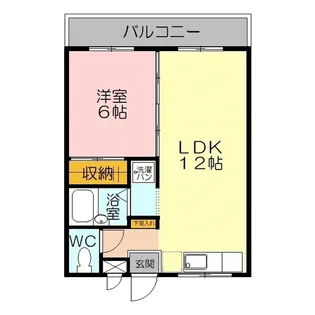 レックハウス ナガトウ C棟【1階】の間取り