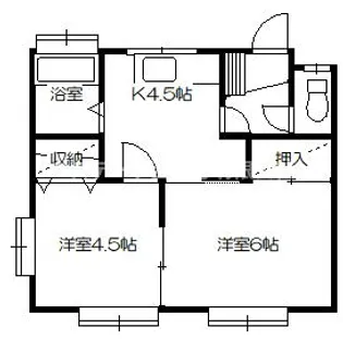 アパートひまわり【2階】の間取り