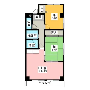 EARIS・COURT【4階】の間取り