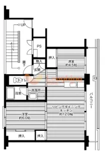 福岡県筑後市大字西牟田【マンション】の間取り