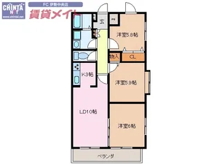 ルミナエル【1階】の間取り