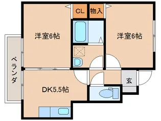 宮崎県都城市志比田町【アパート】の間取り