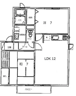 ハイカムール桜【2階】の間取り