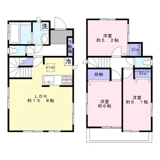 埼玉県所沢市中新井5【一戸建】の間取り
