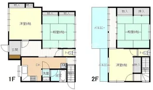 静岡県浜松市中央区中島3【一戸建】の間取り