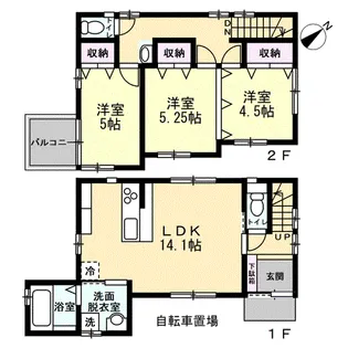 東京都江戸川区東瑞江2【一戸建】の間取り