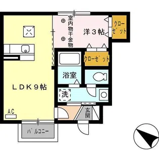 ルビーフィールド【1階】の間取り