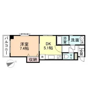 サンライズ五福公園【4階】の間取り