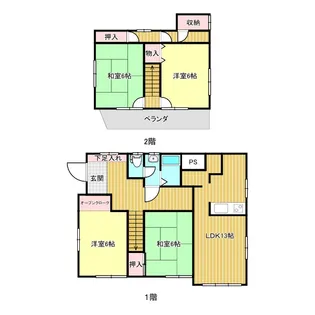福島県白河市菅生舘【一戸建】の間取り