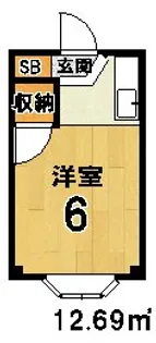 薄木マンション【1階】の間取り