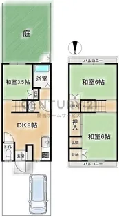 大阪府高槻市名神町【一戸建】の間取り