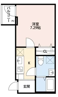 東京都江戸川区中葛西5【アパート】の間取り