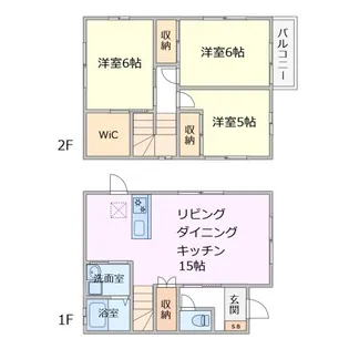 千葉県千葉市美浜区磯辺3【一戸建】の間取り
