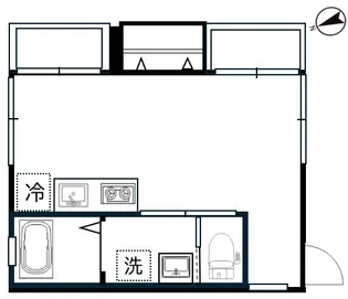 東京都渋谷区西原2【マンション】の間取り
