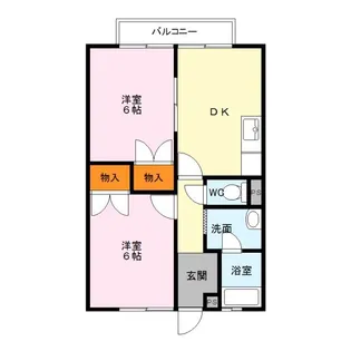 ハイツひまわり【2階】の間取り