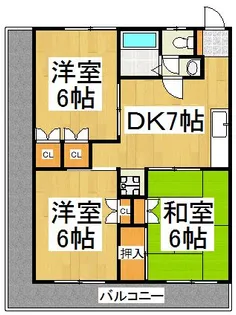 ホワイトハイツ【2階】の間取り