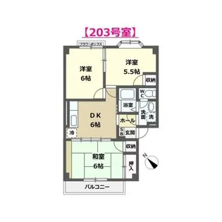 アン・ジュールII【2階】の間取り