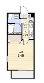 東京都立川市富士見町2【アパート】の間取り