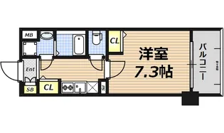 大阪府大阪市港区市岡2【マンション】の間取り
